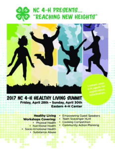 Reaching New Heights event flyer