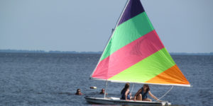 Sailing at eastern 4-H center