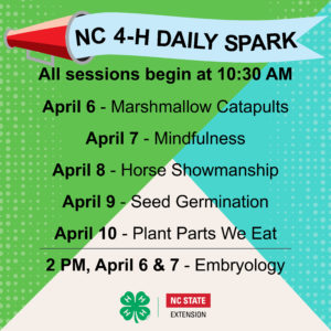 NC 4-H Daily Spark - April 6-10