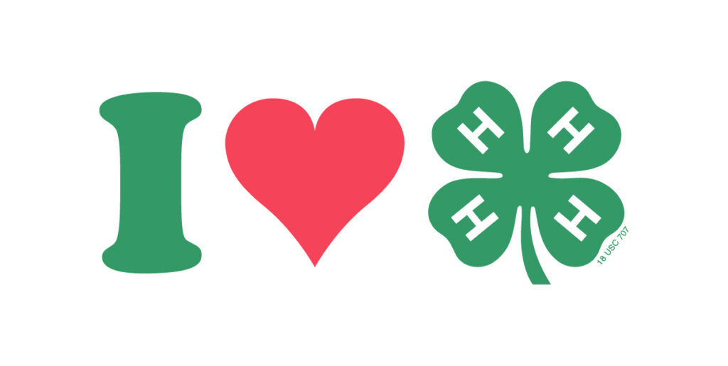 I Heart (Love) 4-H logo 