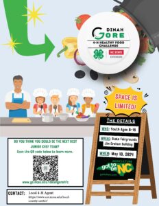 Dinah Gore Food Challenge Flyer