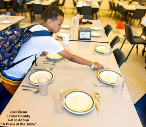 Setting Table at Camp